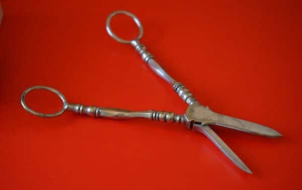 SALE – An Ornate Pair of Victorian E.P.N.S. Grape Scissors – Collectable / Gift Antique Grape Scissors Antique Silver 6