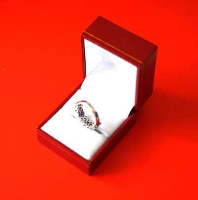 18ct White Gold Diamond and Sapphire Multi Stone Engagement - Eternity Ring- Ideal Gift / Present - Image 5