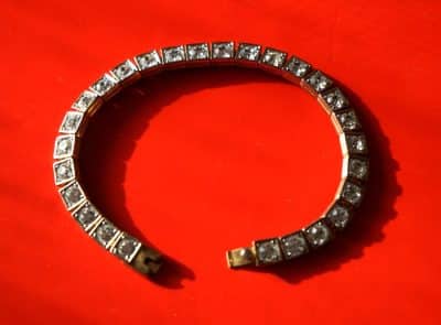 Vintage Gold Plated Sparkling Rhinestone Bracelet – Boxed Boxed Costume Jewellery Set Antique Jewellery 6