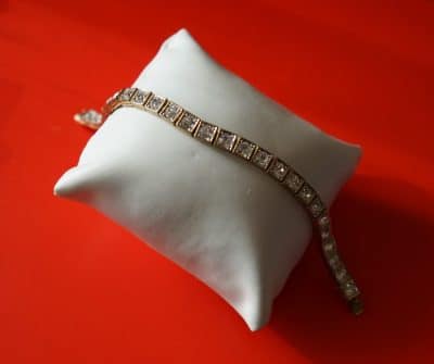 Vintage Gold Plated Sparkling Rhinestone Bracelet - Boxed