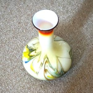Stunning Vintage Art Glass Vase – Ideal / Wedding / Birthday Present antique glass Antique Glassware
