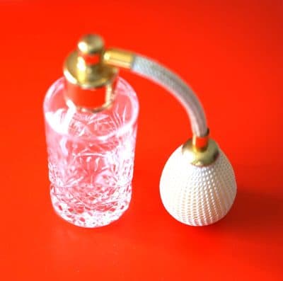 Vintage Beautiful Royal Doulton Cut Glass Perfume / Scent Atomiser – Ideal Gift / Present