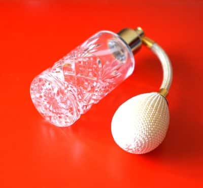 Vintage Beautiful Royal Doulton Cut Glass Perfume / Scent Atomiser – Ideal Gift / Present Antique Glassware 4
