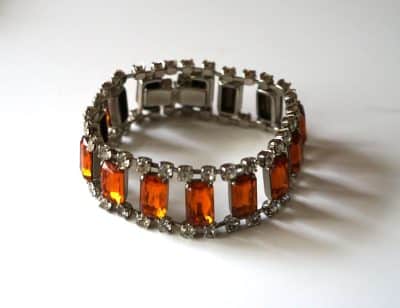 Beautiful Vintage Designer 50s Rhinestone Boxed Bracelet – Jewellery Antique Bracelets 3