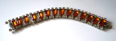 Beautiful Vintage Designer 50s Rhinestone Boxed Bracelet – Jewellery Antique Bracelets 5