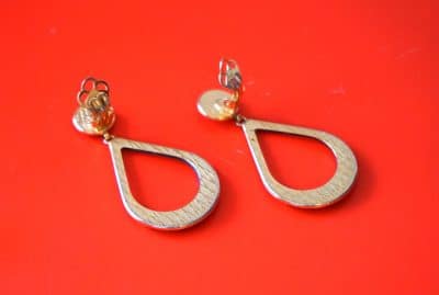 Beautiful Pair of Gilt Millefiori Enamel Clip Earrings – Jewellery Antique Earrings 6