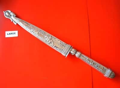 A Vintage Large 11 5/8″ Argentinian Gaucho Knife & Sheaf Corn Knife Antique Knives 6
