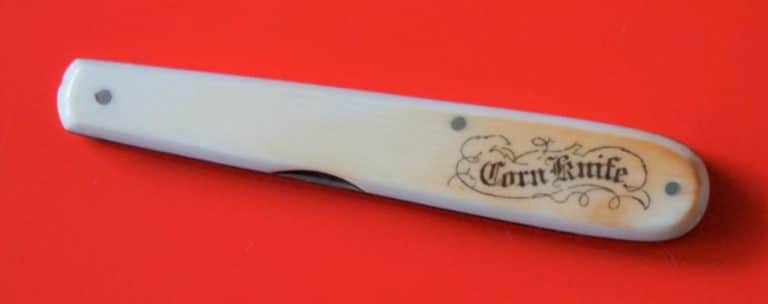 Antique Bone Handle Corn Knife – Ideal Christmas Present / Collectable Knives – FREE UK POSTAGE
