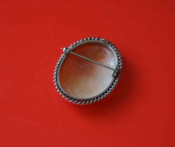 Vintage Silver Cameo Brooch / Pendant – Boxed Cocktail Rings Antique Jewellery 4