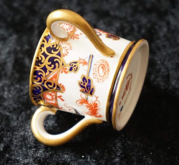 Antique Royal Crown Derby Miniature Three Handled Tyg Miniature Crown Derby Antique Ceramics 5