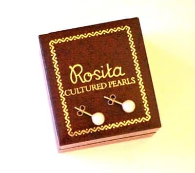 Rosita Cultured Pearl Earrings Boxed - Image 2