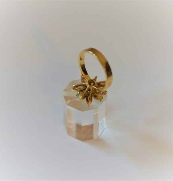 SALE – Vintage Gold Diamond & Opal flower Ring – Boxed – FREE UK Postage Gold Opal Rings Antique Bracelets 6