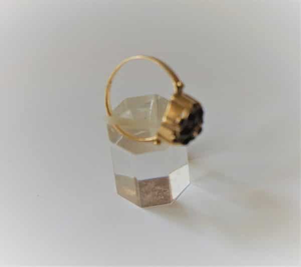 SALE – Vintage Gold Garnet flower Ring – Boxed – FREE UK Postage Vintage Diamond Rings Antique Bracelets 6