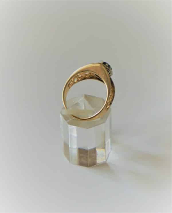 SALE – Vintage Gold Garnet flower Ring – Boxed – FREE UK Postage Vintage Diamond Rings Antique Bracelets 7
