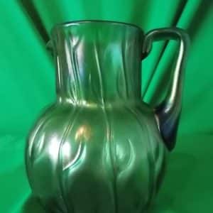 Loetz glass water jug Antiques Scotland Collectors Glass