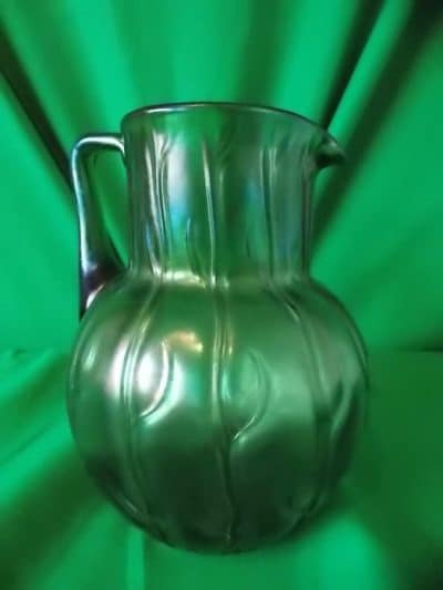 Loetz glass water jug Antiques Scotland Collectors Glass 5