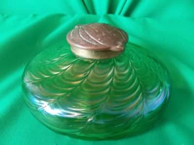Loetz Iridescent desk top Inkwell - Image 3