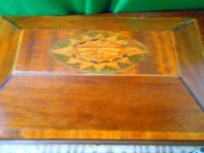 George III inlaid mahogany caddy - Image 3