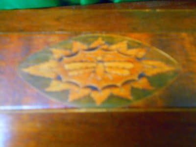 George III inlaid mahogany caddy - Image 4