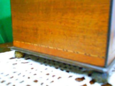George III inlaid mahogany caddy - Image 6