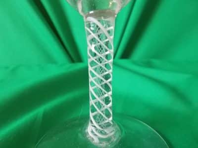 Victorian Double Airtwist Port Glass Airtwist Antique Furniture 5