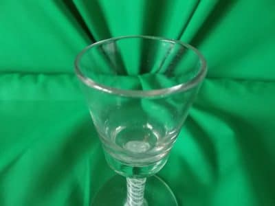 Victorian Double Airtwist Port Glass Airtwist Antique Furniture 6