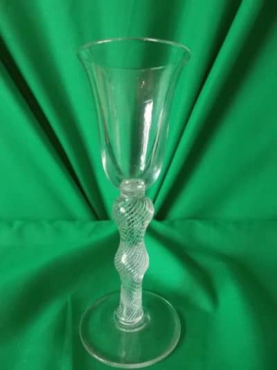 Air twist glass. Georgian style Air twist glass Antique Furniture 3