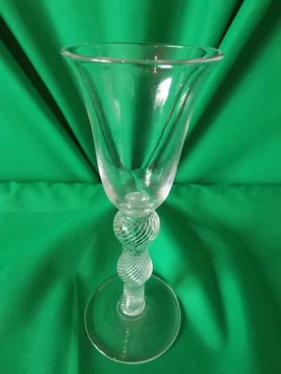 Air twist glass. Georgian style Air twist glass Antique Furniture 5