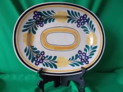 Sold Victorian Scottish Pottery (auld heather ware) ashet 19th century Antique Ceramics 3