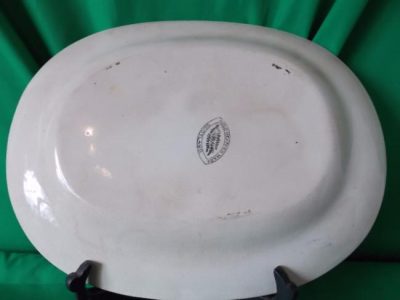 Sold Victorian Scottish Pottery (auld heather ware) ashet - Image 3