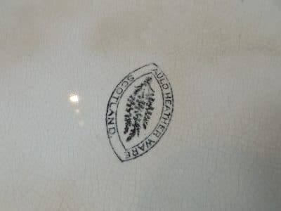 Sold Victorian Scottish Pottery (auld heather ware) ashet 19th century Antique Ceramics 6