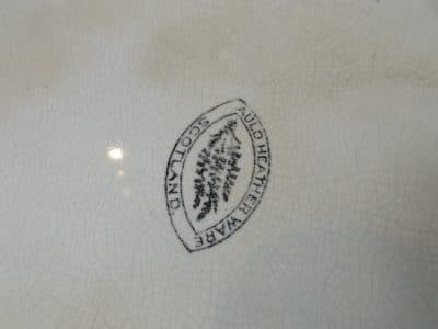 Sold Victorian Scottish Pottery (auld heather ware) ashet - Image 4