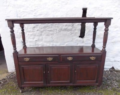 SOLD Late Victorian mahogany three door serving sideboard Antique Antique Furniture 3