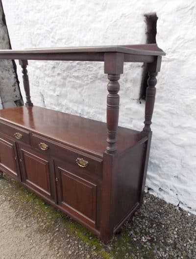 SOLD Late Victorian mahogany three door serving sideboard Antique Antique Furniture 4