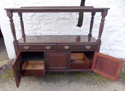 SOLD Late Victorian mahogany three door serving sideboard - Image 4