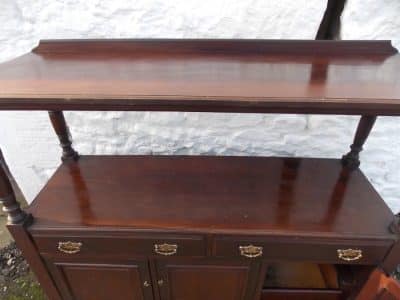 SOLD Late Victorian mahogany three door serving sideboard Antique Antique Furniture 7