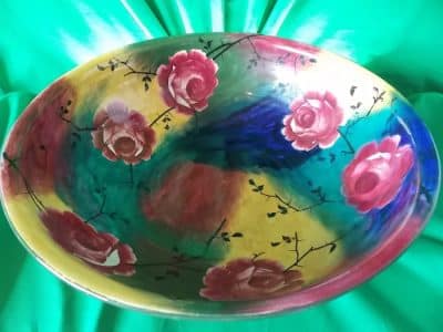 SOLD Scottish Wemyss ware Ure n Basin ( Jazzy Pattern ) - Image 3