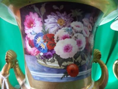SOLD Fine pair Victorian Campana vases Antiques Scotland Antique Ceramics 4