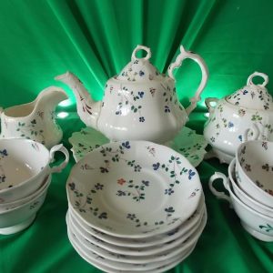 SOLD Victorian Rockingham Style hand painted tea set. Antiques Scotland Antique Ceramics 3