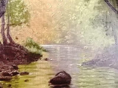 SOLD Charles Edmond Rene His large oil on canvas - Image 4