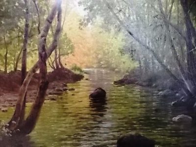 SOLD Charles Edmond Rene His large oil on canvas - Image 6