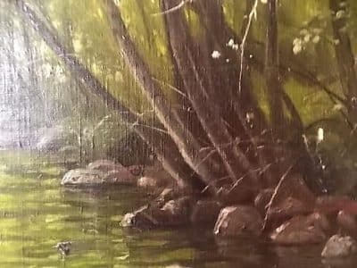SOLD Charles Edmond Rene His large oil on canvas - Image 8