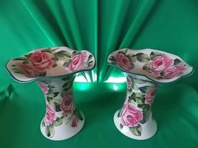 Pair Scottish Wemyss Lady Eva Vases