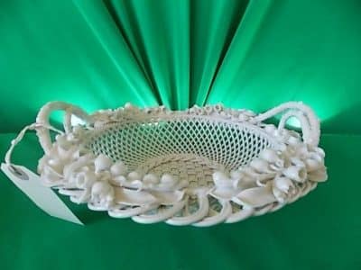 SOLD A Fine Large Belleek Basket