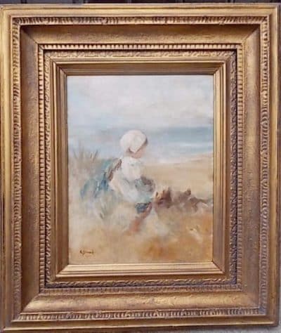 SOLD R Easton Stuart (1890-1940) Scottish Oil on Board Antiques Scotland Antique Art 3