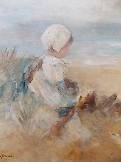 SOLD R Easton Stuart (1890-1940) Scottish Oil on Board Antiques Scotland Antique Art 4