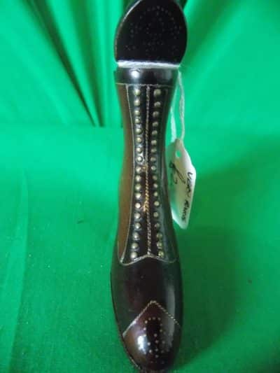 SOLD Rare superb top quality Victorian wooden ladys boot - Image 4