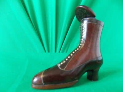 SOLD Rare superb top quality Victorian wooden ladys boot - Image 8