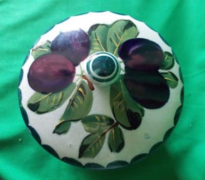 Scottish Wemyss Lidded Preserver Pot. ( Plums ) - Image 6