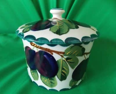 Scottish Wemyss Lidded Preserver Pot. ( Plums ) Antiques Scotland Antique Ceramics 9